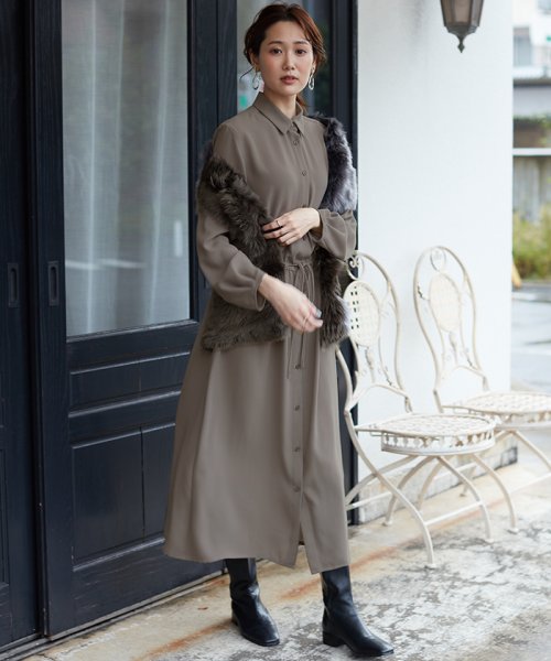 セール 50 Off ポリエステルジョーゼットシャツワンピース アルアバイル Allureville D Fashion セール 50 Off ポリエステルジョーゼットシャツワンピース アルアバイル Allureville D Fashion