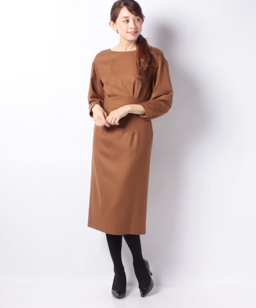 セール Loulou Willoughby ウールボートネックナローワンピース アルアバイル Allureville D Fashion