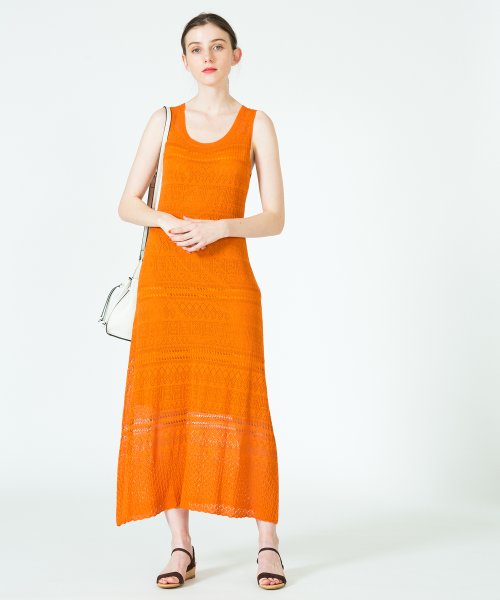 セール 50 Off スカシガラニットロングワンピース アルアバイル Allureville D Fashion セール 50 Off スカシガラニットロングワンピース アルアバイル Allureville D Fashion