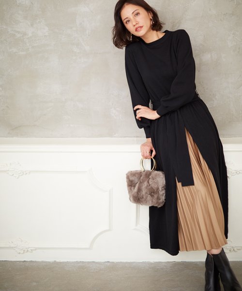 セール 50 Off Loulou Willoughby フロントスリット長袖ワンピース アルアバイル Allureville D Fashion セール 50 Off Loulou Willoughby フロントスリット長袖ワンピース アルアバイル Allureville D Fashion