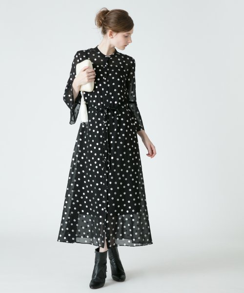 Loulou Willoughby メタルドットプリントワンピース アルアバイル Allureville D Fashion Loulou Willoughby メタルドットプリントワンピース アルアバイル Allureville D Fashion