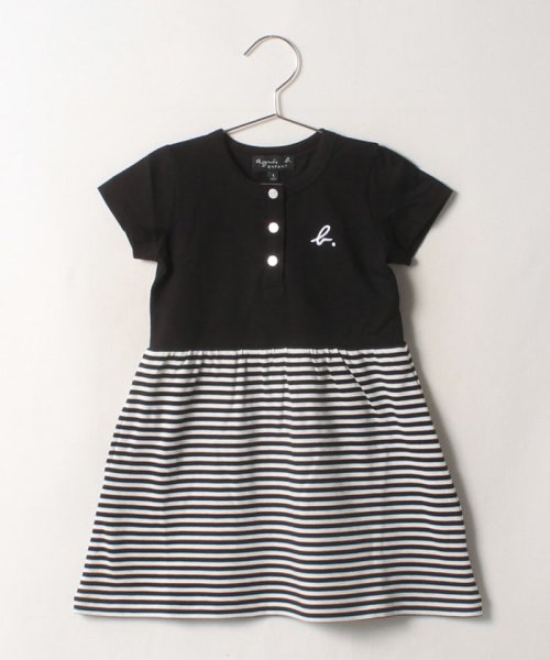 セール 50 Off J190 E Robe キッズ ボーダードッキングワンピース アニエスベー アンファン Agnes B Enfant D Fashion