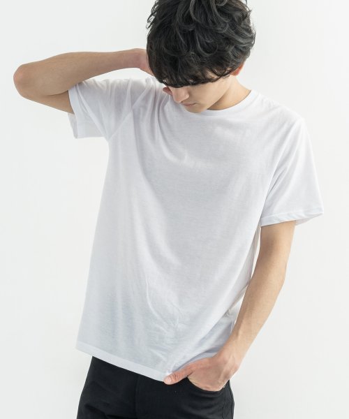 クーポン Tシャツ 無地 半袖 白 黒 メンズ レディース ユニセックス 肌着 3枚組 パックt 丸首 クルーネック シンプル カジュアル ホワイト ブラック Fruit ロッキーモンロー Rocky Monroe D Fashion