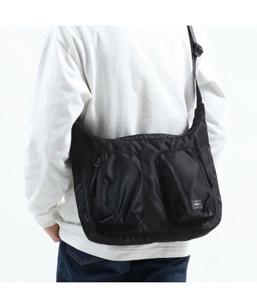 吉田カバン ポーター ショルダーバッグ Porter Compart コンパート Shoulder Bag 斜めがけ 日本製 538 新作 ポーター Porter D Fashion