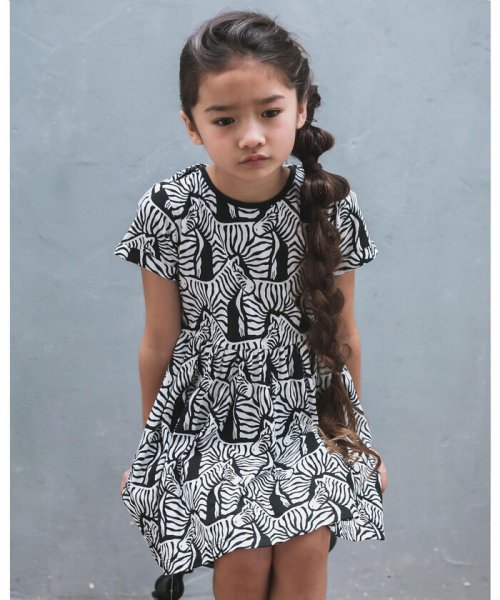 セール ゼブラ プリント スムース バック リボン ワンピ ス 80 140cm ベベ Bebe D Fashion セール ゼブラ プリント スムース バック リボン ワンピ ス 80 140cm ベベ Bebe D Fashion