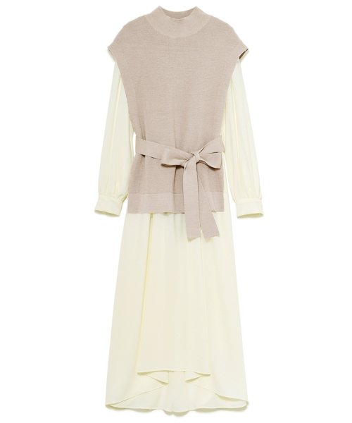 ベストレイヤードワンピース フレイ アイディー Fray I D D Fashion ベストレイヤードワンピース フレイ アイディー Fray I D D Fashion