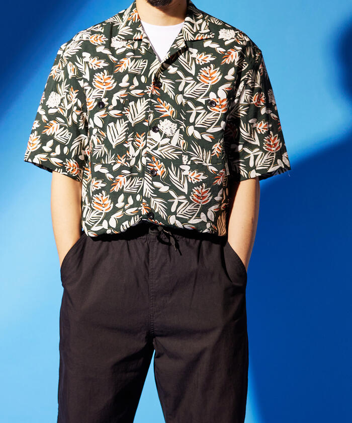 SEQUEL SHORT SLEEVE SHIRT アロハシャツ　藤原ヒロシ SUN SURF ケオニオブハワイ by サンサーフ KEONI OF HAWAII