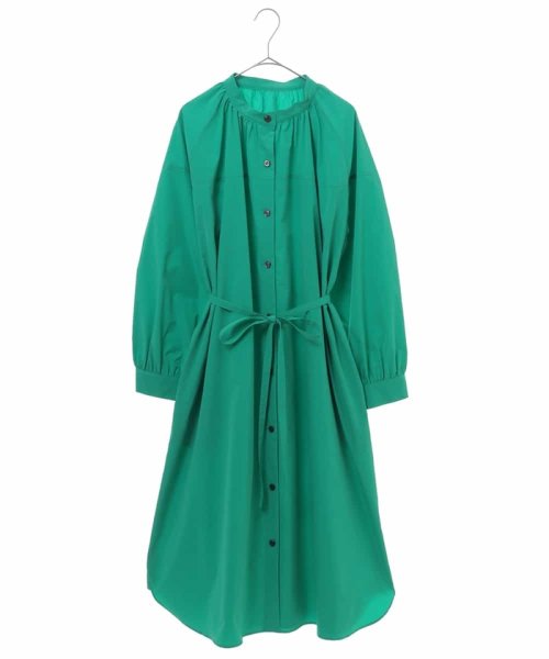 セール 洗濯機で洗える バンドカラーロングシャツワンピース ヒロコビス Hiroko Bis D Fashion