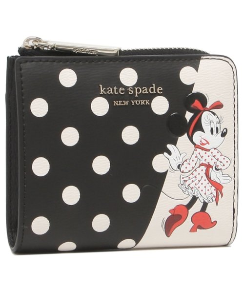 ケイトスペード 二つ折り財布 ディズニー ブラック レディース Kate Spade Pwr 098 ケイトスペード ニューヨーク Kate Spade New York D Fashion