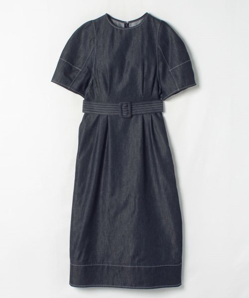 セール Loulou Willoughby ウエストタックベルト付きデニムワンピース アルアバイル Allureville D Fashion セール Loulou Willoughby ウエストタックベルト付きデニムワンピース アルアバイル Allureville D Fashion