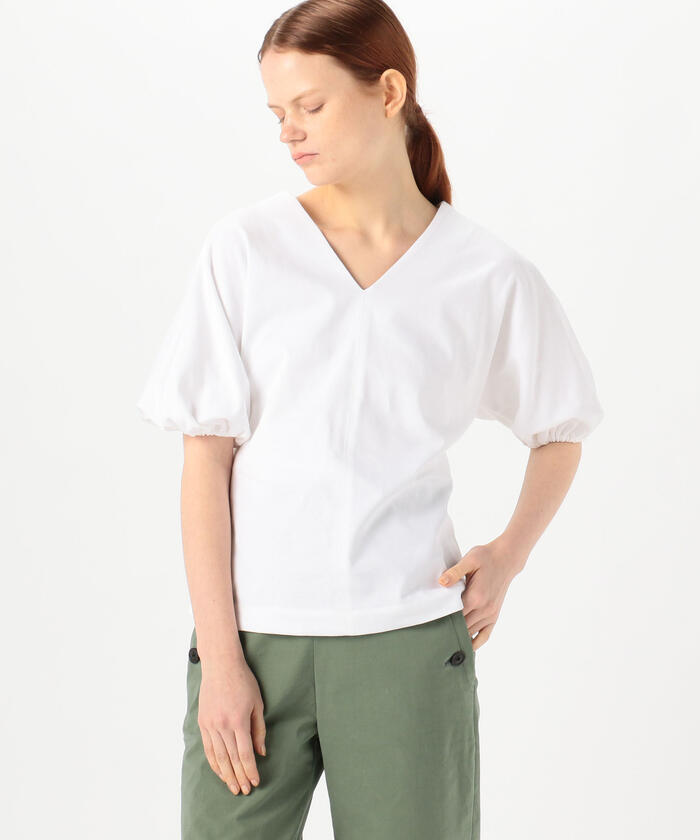 セール 40%OFF】コットンプレーティング パフスリーブプル