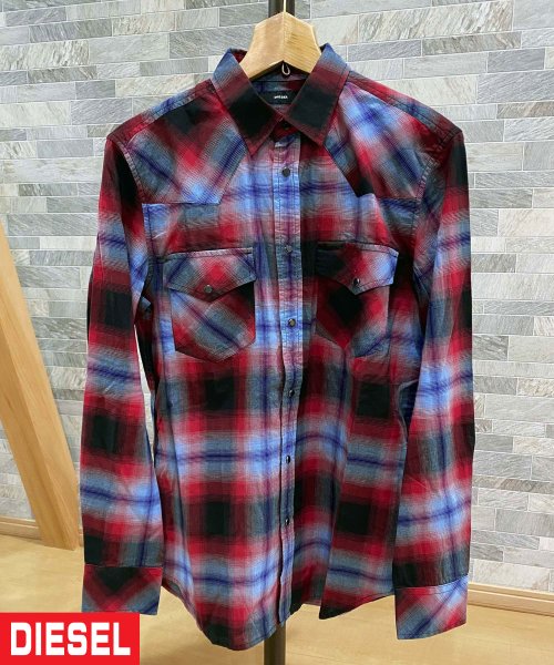 セール Diesel ディーゼル オンブレーチェック ウエスタンチェックシャツ S East Long ディーゼル Diesel D Fashion セール Diesel ディーゼル オンブレーチェック ウエスタンチェックシャツ S East Long ディーゼル Diesel D Fashion