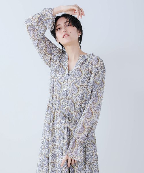 セール ペイズリーギャザーワンピース ブージュルード Bou Jeloud D Fashion セール ペイズリーギャザーワンピース ブージュルード Bou Jeloud D Fashion