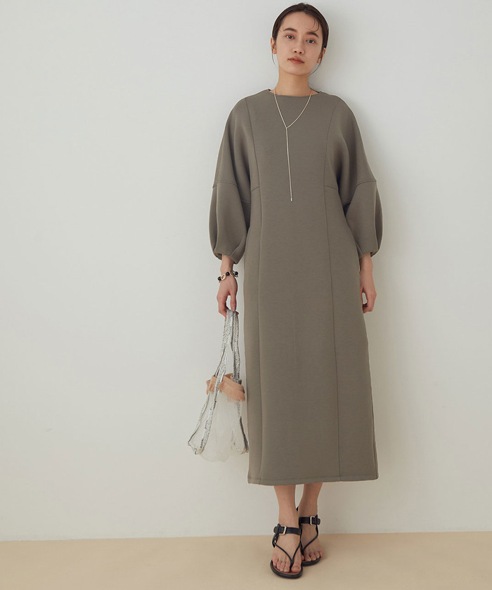 【アダム エ ロペ】ダンボールドロスト ワンピース 新品 タグ付き ROPE セール】ダンボールドロストワンピース(504665331) | アダム エ