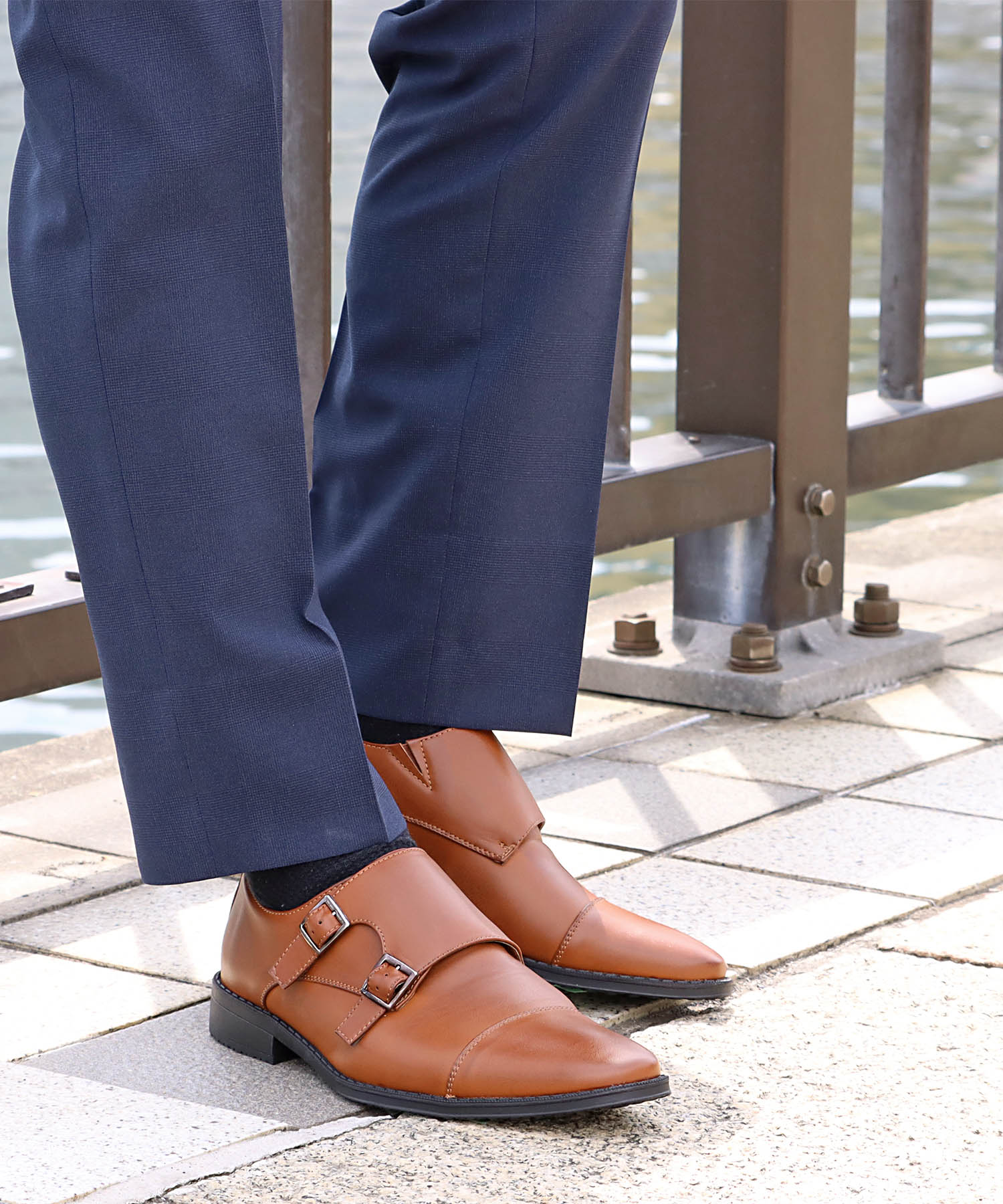 Santoni - 未使用 サントーニ Santoni レザーシューズ ダブル