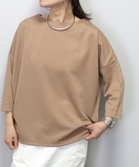 Aletta vita/7分袖ポンチボートネックコクーンプルオーバー/503559493