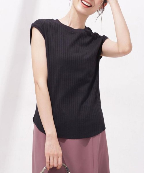 クーポン セール 30 Off Anti Soaked 汗染み防止 リブtシャツ ノースリーブ ナノ ユニバース Nano Universe D Fashion