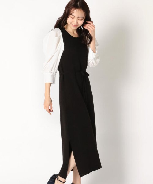 セール シャツ袖ニットワンピース Mischmasch Mairy ミッシュマッシュ Misch Masch D Fashion