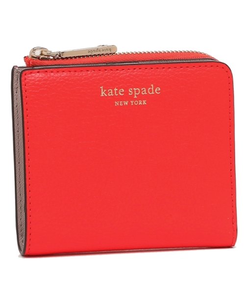 ケイトスペード 二つ折り財布 アウトレット エヴァ ミニ財布 レッド レディース Kate Spade Wlru6253 857 ケイトスペードニューヨーク Kate Spade New York D Fashion