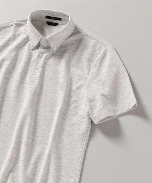 ポロシャツ *SHIPS: 吸水速乾・UVケア Drymix（R) ワンポイント ロゴ ボタンダウン ポロシャツ