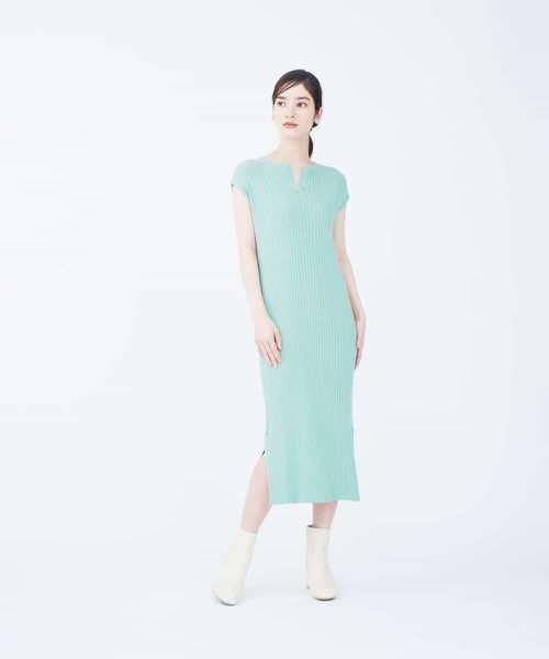 オーガニックコットンリブニットワンピース シビラ Sybilla D Fashion オーガニックコットンリブニットワンピース シビラ Sybilla D Fashion