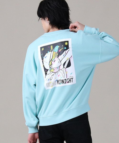 セール バックナンバー オールドイラストプリントトレーナー Back Number Back Number D Fashion セール バックナンバー オールドイラストプリントトレーナー Back Number Back Number D Fashion