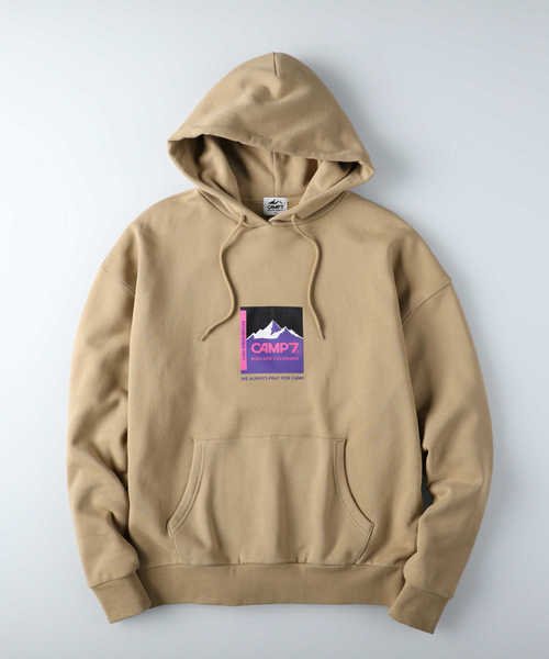 キャンプ7 ボックスロゴプリントパーカー Camp7 Camp7 D Fashion キャンプ7 ボックスロゴプリントパーカー Camp7 Camp7 D Fashion