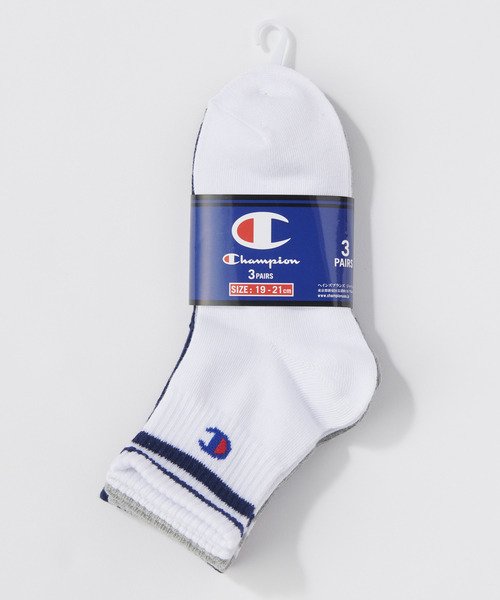 チャンピオン ライン入りソックス3点セット Champion Champion D Fashion チャンピオン ライン入りソックス3点セット Champion Champion D Fashion