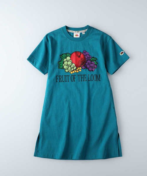フルーツオブザルーム ロゴプリントワンピース Right On Right On D Fashion