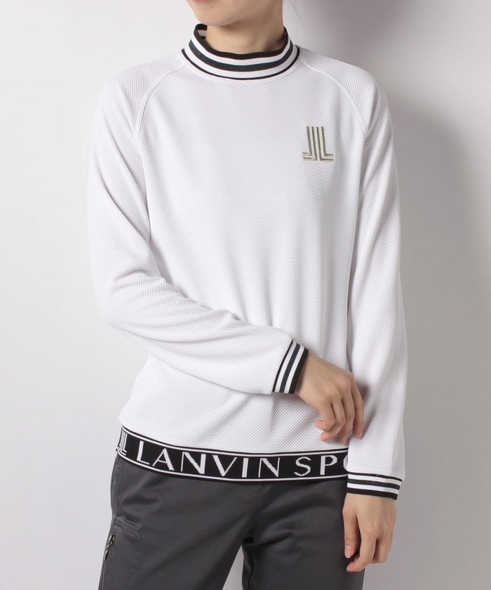 LANVIN SPORT 【WEB限定】モックネック5分袖シャツ【吸汗