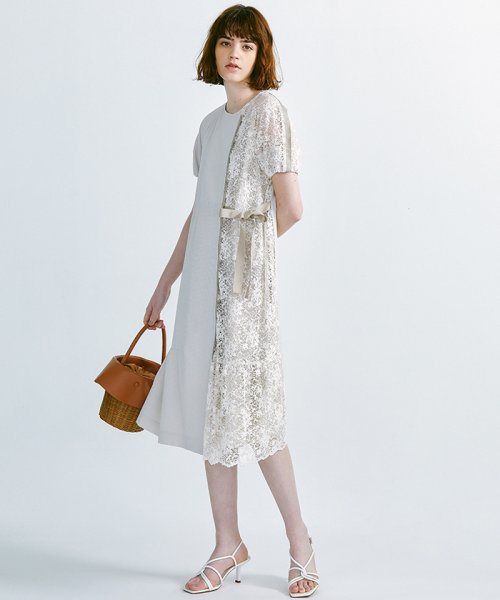 セール Tv着用 レース切り替えワンピース ランバンオンブルー Lanvin En Bleu D Fashion