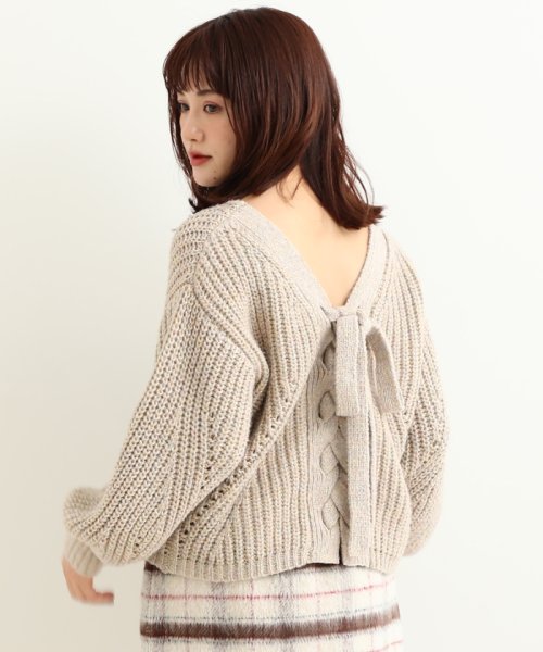 セール 70 Off ざっくりレースアップニット マジェスティックレゴン アウトレット Majestic Legon Outlet D Fashion