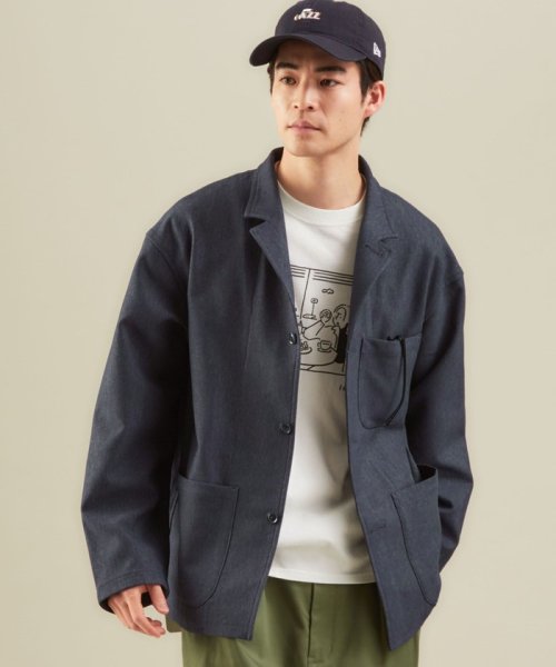 セットアップ可能 Sc Ie Denim デニムライク カバーオール ジャケット グリーンレーベルリラクシング Green Label Relaxing D Fashion セットアップ可能 Sc Ie Denim デニムライク カバーオール ジャケット グリーンレーベルリラクシング Green Label Relaxing D Fashion