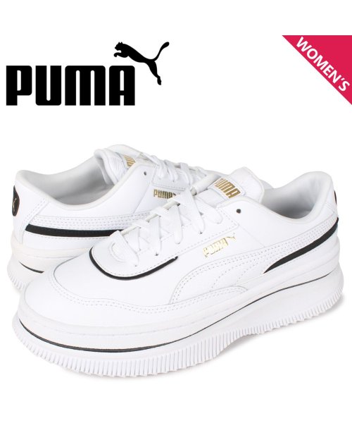 プーマ Puma デバ レザー スニーカー レディース 厚底 Deva Leather Wmns ホワイト 白 01 プーマ Puma D Fashion