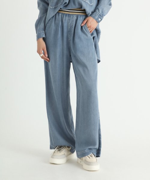 クーポン セール5 Off Scotclub スコットクラブ 手洗い可 テンセルデニムワイドパンツ スコットクラブ Scotclub D Fashion クーポン セール5 Off Scotclub スコットクラブ 手洗い可 テンセルデニムワイドパンツ スコットクラブ Scotclub D Fashion