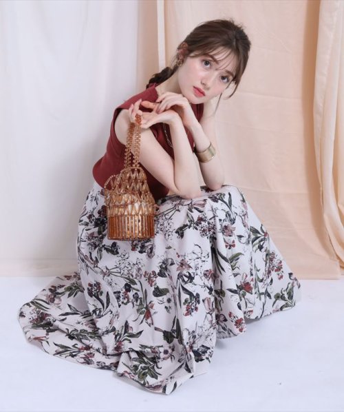 エッチングフラワースカート アプワイザー リッシェ Apuweiser Riche D Fashion エッチングフラワースカート アプワイザー リッシェ Apuweiser Riche D Fashion
