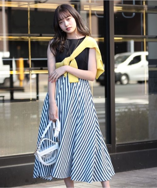 美人百花6月号掲載 カット タフタドッキングワンピース リランドチュール Rirandture D Fashion 美人百花6月号掲載 カット タフタドッキングワンピース リランドチュール Rirandture D Fashion