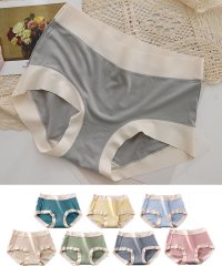 shoppinggo/ショッピングゴー shoppinggo ショーツ シームレス ハイウエスト プレーンショーツ 下着 女性 パンツ パンティ レース スダンダードショーツ 伸縮性/503928309
