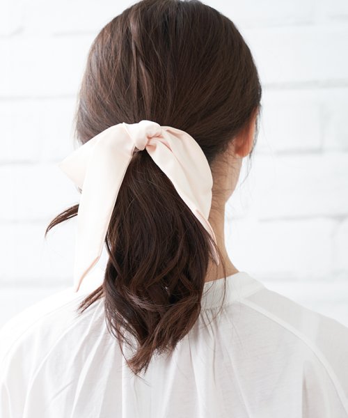 Le Vernis サテンリボンヘアゴム アン レクレ En Recre D Fashion Le Vernis サテンリボンヘアゴム アン レクレ En Recre D Fashion