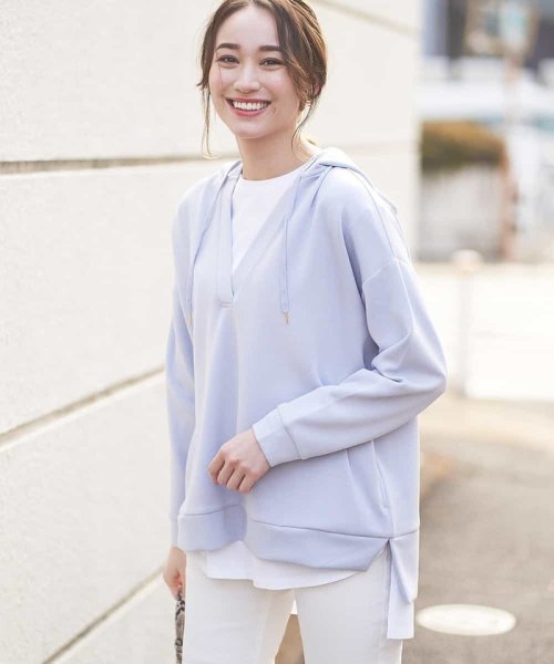 セール 洗濯機で洗える 深vネックパーカー コンフィー クチュール Comfy Couture D Fashion セール 洗濯機で洗える 深vネックパーカー コンフィー クチュール Comfy Couture D Fashion