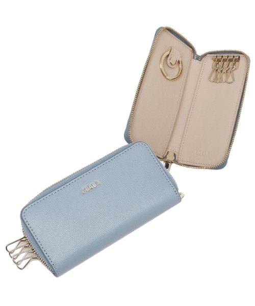 フルラ キーケース バビロン ラウンドファスナー ブルー ベージュ レディース Furla Rac6uno 0000 Jx400 フルラ Furla D Fashion