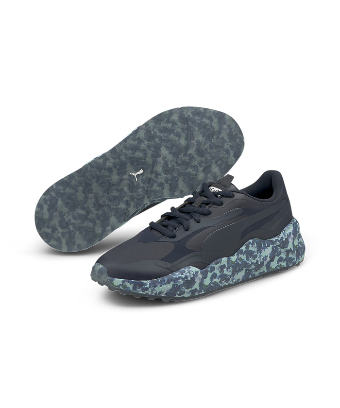 Puma RS-G ブラック/グレー スパイクレス　スニーカー 大きいサイズ メンズ PUMA (プーマ) ゴルフ RS-G スパイクレス