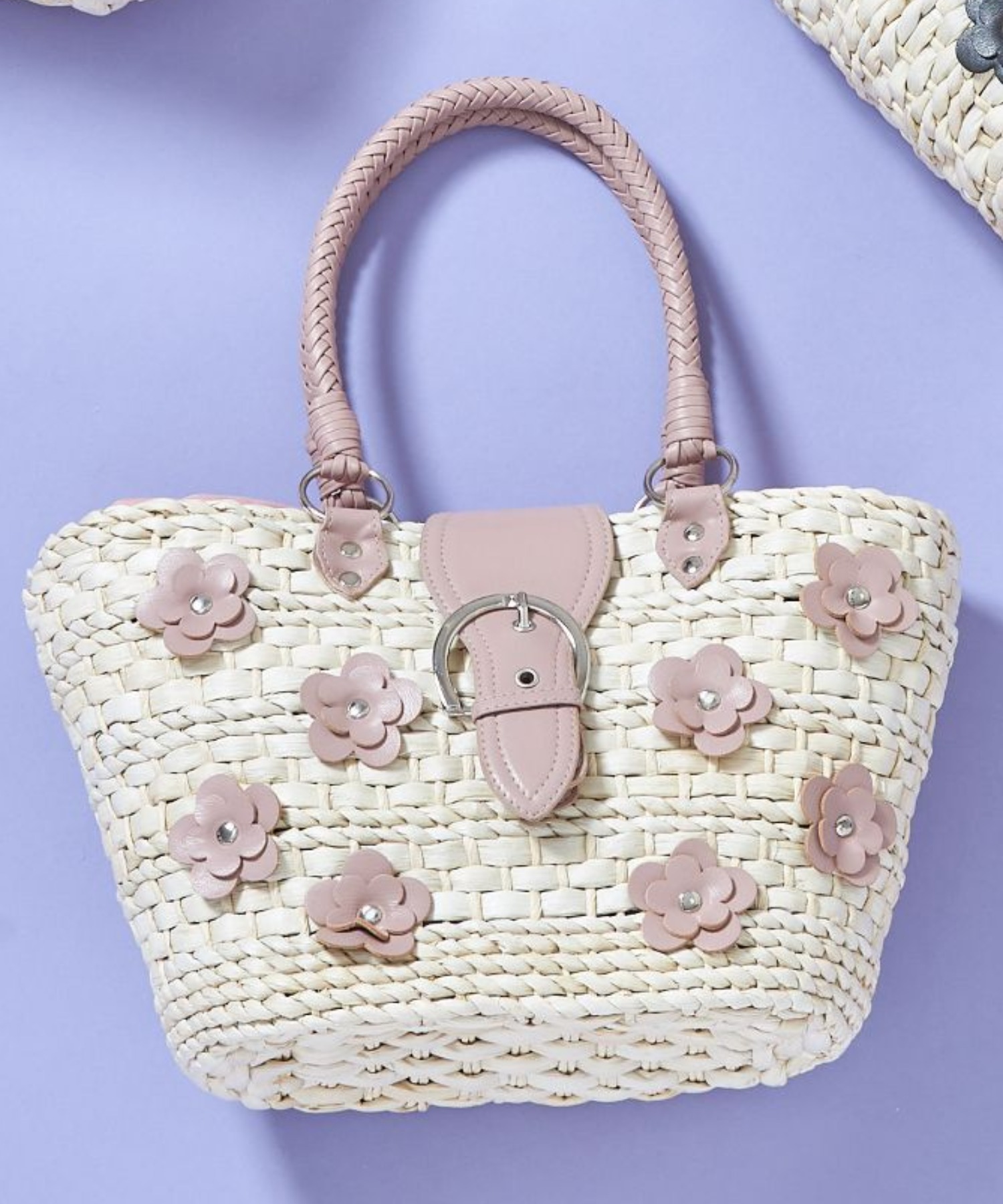 美品】coach コーチ トート かごトート 花モチーフ かごバッグ