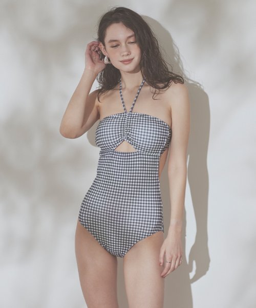 ホルターネックフロントギャザーワンピース 水着 シードレス Sea Dress D Fashion ホルターネックフロントギャザーワンピース 水着 シードレス Sea Dress D Fashion