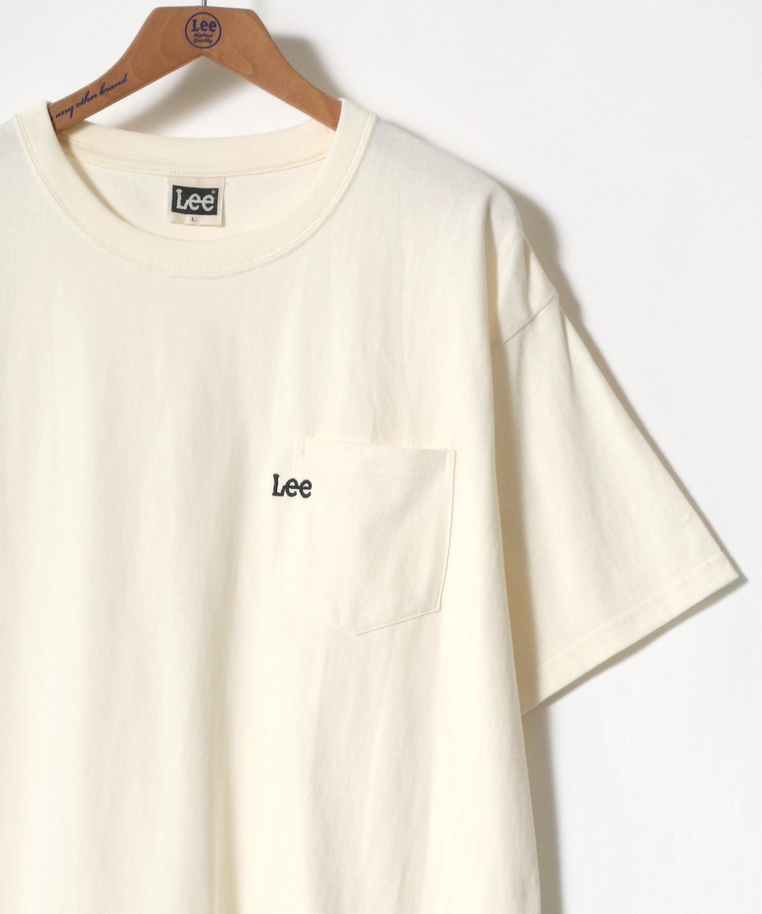 クーポン】【Lazar】Lee/リー ワンポイント ミニロゴ刺繍 ポケット T 