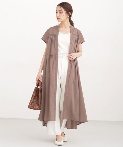 セール レオファイン ウエストドロストワンピース 半袖 ナノ ユニバース Nano Universe D Fashion セール レオファイン ウエストドロストワンピース 半袖 ナノ ユニバース Nano Universe D Fashion