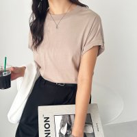 GeeRA/ジーラ GeeRA 綿1００％フレンチスリーブチュニックTシャツ/503918623