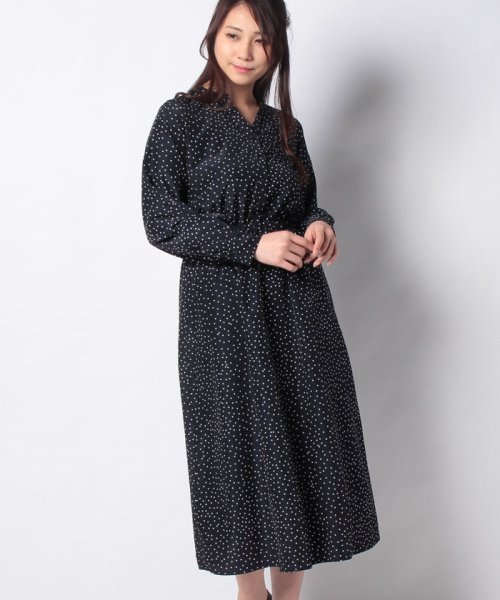 セール Techichi デシンドットキーネックワンピース テチチ Te Chichi D Fashion