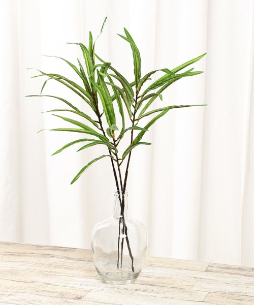 ドラセナ フェイクインテリアグリーン 観葉植物 瓶付き アーティフィシャルフラワー 高級造花 お手入れ簡単 プアラニ Pualani D Fashion