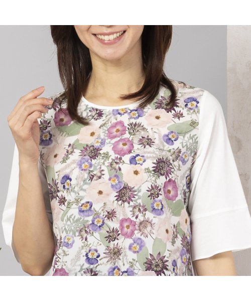 セール 50 Off 日比谷花壇コラボ 押し花プリントカットソー ロブジェ Lobjie D Fashion